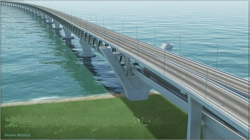 孟加拉帕德玛大桥效果图